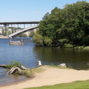 Stockholm, badplatser, Södermalm, Långholmsbadet, Expedition Stockholm, Badestellen mitten in Stockholm