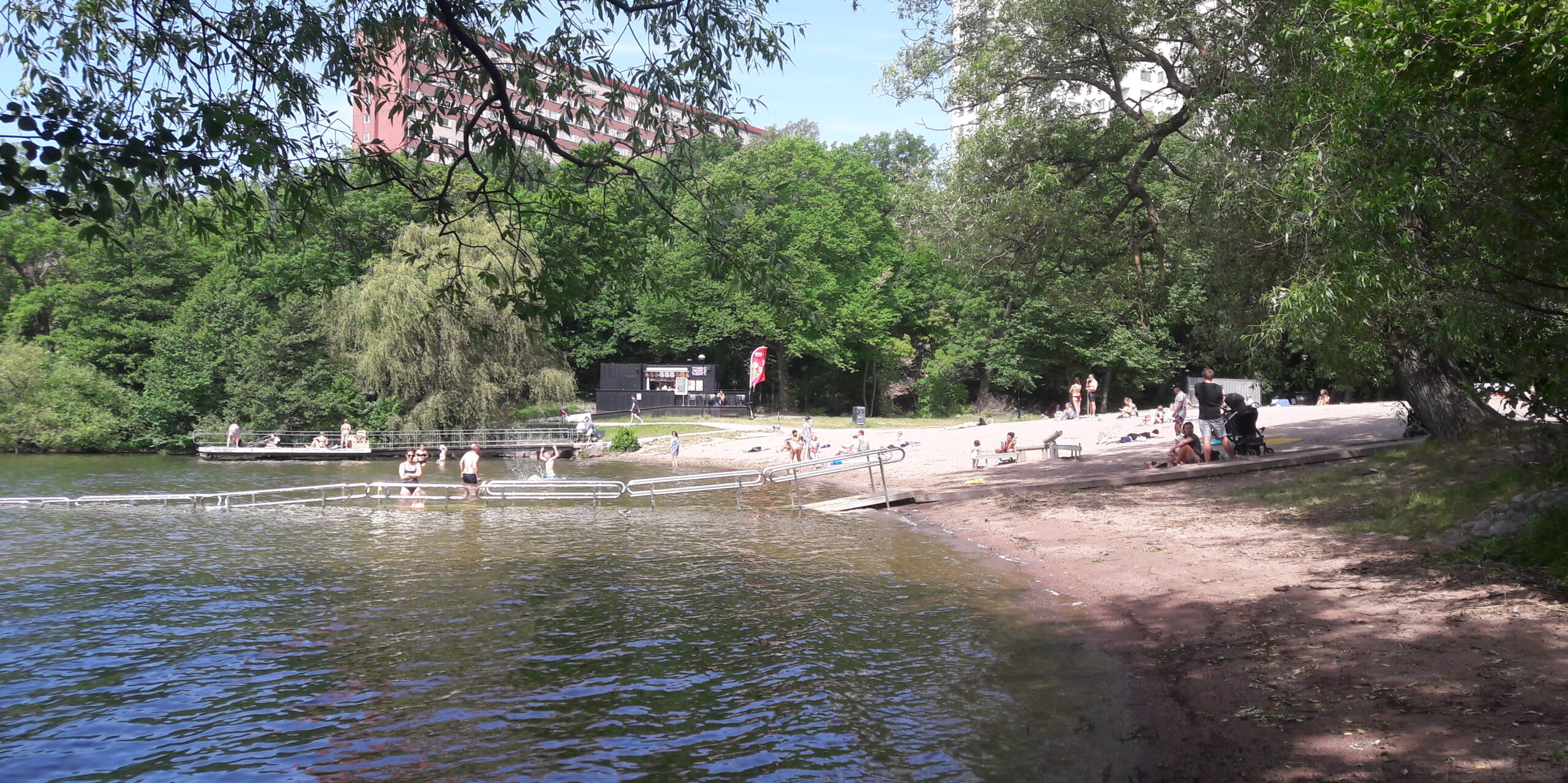 Stockholm, badplatser, Kungsholmen, Smedsuddsbadet, Expedition Stockholm, Badestellen mitten in Stockholm