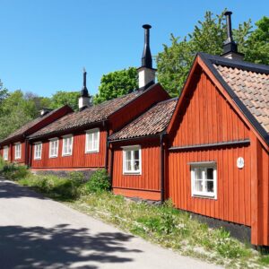 Stockholm, Södermalm, Kvastmakarbacken, Holzhäuser in Schweden, Expedition Stockholm